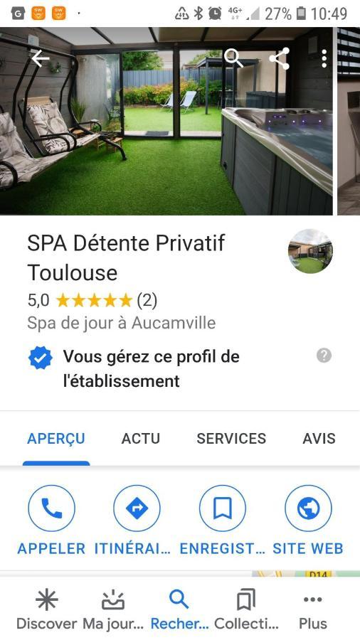 Spa Privatif Toulouse Jacuzzi Villa Aucamville Екстериор снимка